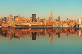 Carta da parati autoadesiva – Riflesso affascinante di New York