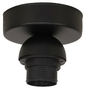 Duolla - Applique TOKYO RATTAN 1xE27/15W/230V diametro 50 cm argento/nero