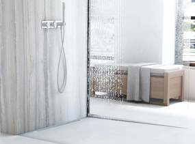 Profilo doccia pendenzato 140cm Brush nickel