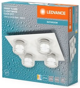 Ledvance - Plafoniera LED da bagno ORBIS FLAME 4xLED/5,5W/230V IP44 bianco