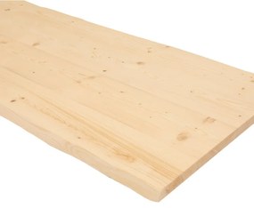 Tavola massello in legno di abete, 1° scelta L 90 x 160 cm x Sp 40 mm