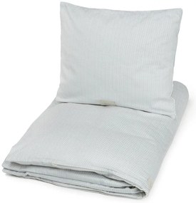 Set copripiumino e federa da bambini azzurro in cotone organico per letto singolo 140x200 cm Classic Stripes Blue – Cam Cam Copenhagen