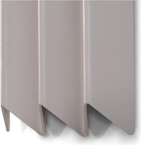 Attaccapanni da parete grigio tortora in metallo con scaffale 13 cm Sensu – Spinder Design