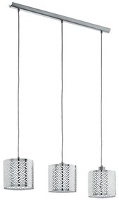 Eglo 49166 - Lampadario a sospensione con filo LEAMINGTON 1 3xE27/60W/230V