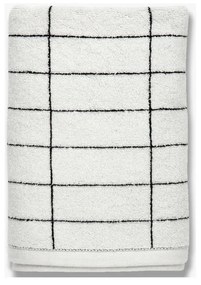 Asciugamano in cotone bianco 50x100 cm Tile Stone - Mette Ditmer Denmark