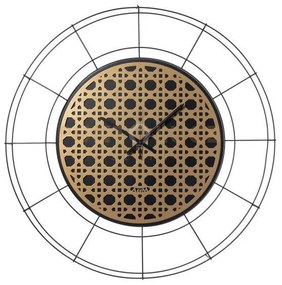 Orologio nudo grande vienna nero ,oro laccato in ferro diametro90cm