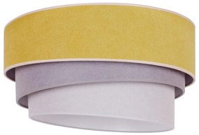Plafoniera TRIO 1xE27/15W/230V diametro 45 cm giallo/grigio/bianco