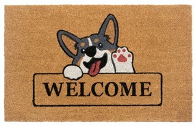 Stuoia di cocco 75x45 cm Welcome &amp; Dog - Hanse Home