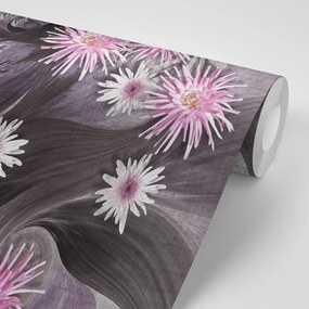 Carta da parati – Fiori su sfondo splendido