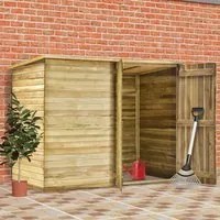 Ripostiglio da Giardino 232x110x170 cm in Legno di Pino Impregnato cod mxl 52254