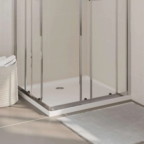 Piatto Doccia İn Abs Rettangolare Bianco 80x90 Cm /