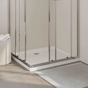 Piatto Doccia İn Abs Rettangolare Bianco 80x90 Cm /