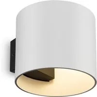 Applique Da Parete Moderno Rond Alluminio Bianco 1 Luce G9 50W