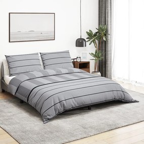 Set Copripiumino Grigio 200x220 Cm İn Cotone /