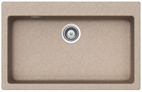 Lavello integrato 1 vasca in quarzo avena SCHOCK Primus N100XL L 50 x L 79 cm