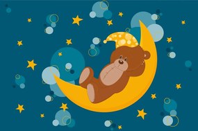Carta da parati – Orsetto sulla luna