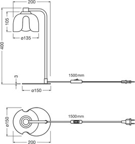 Osram - Lampada da tavolo DECOR COROLLE 1xG9/20W/230V verde