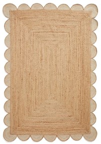Tappeto di colore naturale in iuta 160x230 cm Savannah Jute – Think Rugs