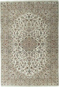 Kashan Tappeto 300 x 200 Beige (Iran) Annodato A Mano