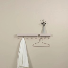 Attaccapanni da parete grigio tortora in metallo con scaffale 52 cm Dax Play – Spinder Design