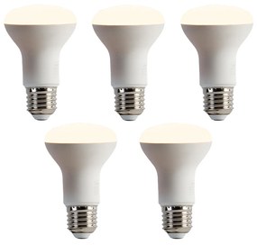 Set di 5 lampadine LED dimmerabili E27 R63 6,2W 520lm 2700K