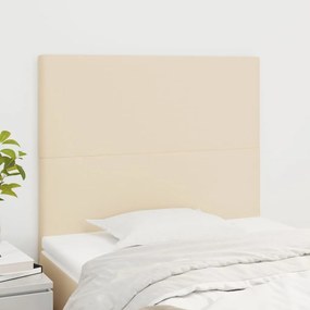 Testiera 2 Pz Crema 100x5x78/88 Cm İn Tessuto /