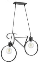 4900/Sn - Lampadario In Sospensione Bike Colore Nero