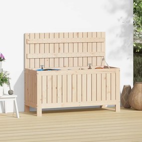 Contenitore Da Giardino 108x42,5x54 Cm Legno Massello Di Pino /