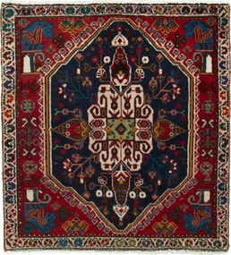 Shiraz Tappeto persiano 70 x 60 Blu (Iran) Annodato A Mano