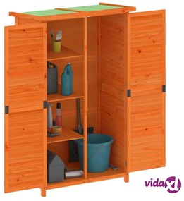 vidaXL Rimessa da Giardino Marrone 83x57x140 cm Legno Massello di Pino