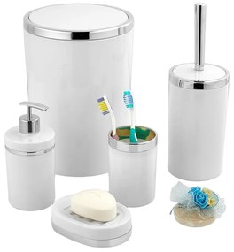 Set di accessori da bagno bianchi - Oyo Concept