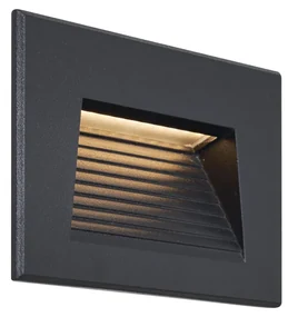 Lampada da Parete da Incasso Moderna Nera 11,5 cm incl. LED IP65 - Trem