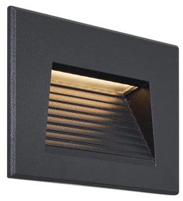 Lampada da Parete da Incasso Moderna Nera 11,5 cm incl. LED IP65 - Trem