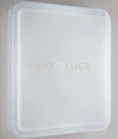 Plafoniera led pixel quadrata bianca 24w 2460lm cct 3000k 4000k 650...