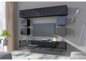 Armadio a muro PAVO 34x34 cm nero lucido