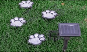 Lampada LED solare LED/0,14W/2V 600 mAh IP44 tlapky