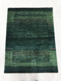 Loribaft Tappeto persiano 100 x 140 Verde (Iran) Annodato A Mano
