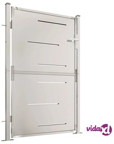 vidaXL Cancello da Giardino 100x150 cm in Acciaio Inossidabile