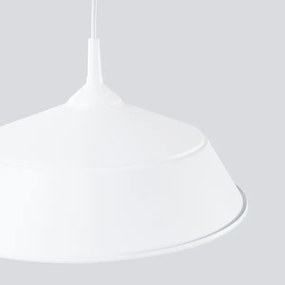 Sollux SL.1327 - Lampadario a sospensione con filo FRIKA 1xE27/15W/230V diametro 34 cm bianco
