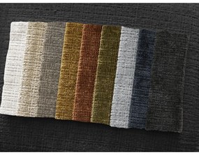 Divano angolare nero (con penisola a destra/con chaise lounge) con rivestimento in ciniglia Leonore – Bobochic Paris