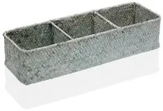 Scatola con scomparti Versa Alghe marine (12 x 8 x 36 cm)