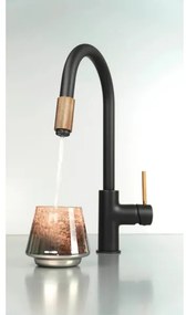 Deante BCA_B64M - Miscelatore per lavello ASTER nero/ottone