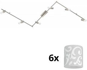 Eglo - Faretto LED MY CHOICE 6xE14/4W/230V cromo/bianco