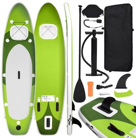 Set Tavola Da Sup Gonfiabile Verde 300x76x10 Cm /