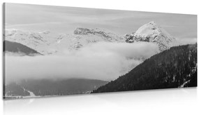 Stampa su tela – Paesaggio invernale in bianco e nero