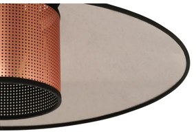 Duolla - Lampadario a plafone RIO SHINY 1xE27/15W/230V diametro 45 cm nero/rame