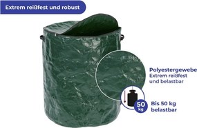 Bidone verde scuro per rifiuti compostabili 275 l - Maximex