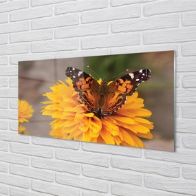 Rivestimento parete cucina Fiore di farfalla colorato 100x50 cm