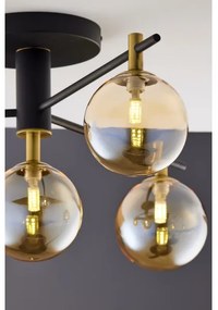 Jupiter 2031 - Lampadario a plafone FIGARO 4xG9/10W/230V nero/oro/beige
