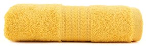 Asciugamano giallo in puro cotone, 70 x 140 cm - Foutastic